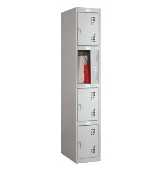 Шкаф металлический односекционный для одежды NOBILIS NLH-04