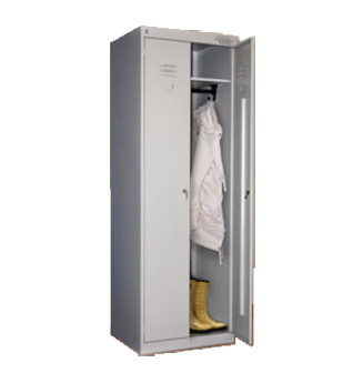 Шкаф для одежды металлический двухсекционный ШРК 22-800