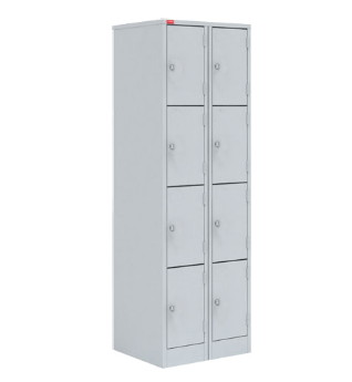 Шкаф для одежды металлический двухсекционный восьмидверный ШРМ-28-М