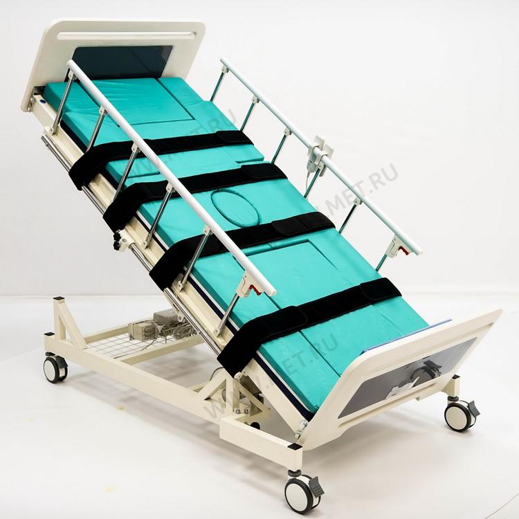 Кровать-вертикализатор медицинская с электроприводом с туалетом MET LIFT UP 2.0