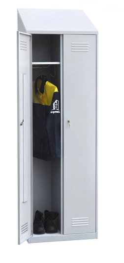Шкаф для одежды металлический двухсекционный ROM-22H
