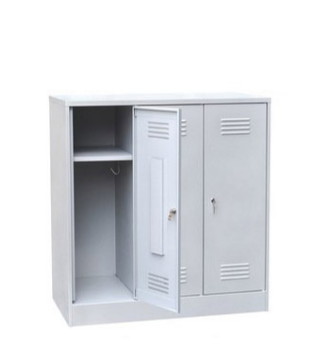 Шкаф для одежды металлический двухсекционный ROM-33sc