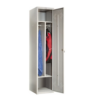 Шкаф для одежды металлический односекционный ПРАКТИК LS-11-40D