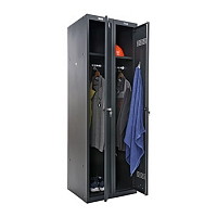 Шкаф металлический двухсекционный для одежды MLH-21-60