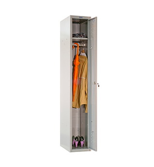 Шкаф металлический односекционный для одежды LS-01-40