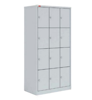 Шкаф для одежды металлический трехсекционный ШРМ-312