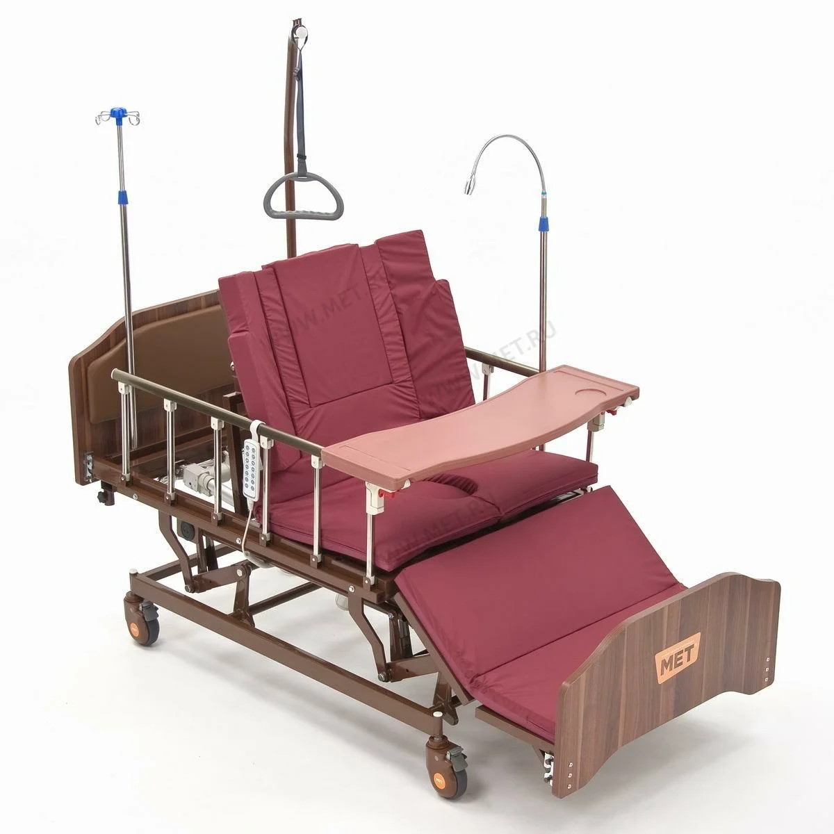 Кровать функциональная медицинская с электроприводом с туалетом МЕТ REALTA