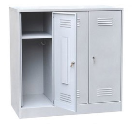 Шкаф металлический трехсекционный для одежды ROM-33sc