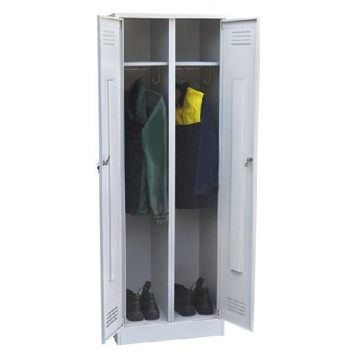 Шкаф для одежды металлический двухсекционный ROM-22-700C
