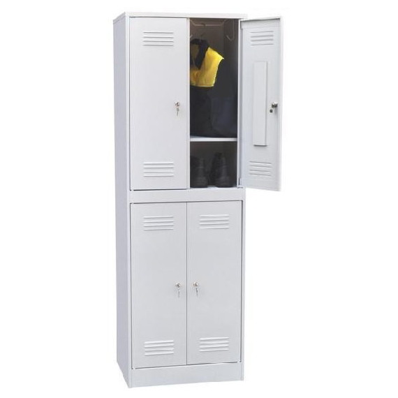 Шкаф для одежды металлический четырехсекционный ROM-24