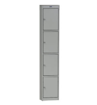 Шкаф металлический односекционный четырехдверный ПРАКТИК ML 14-30 